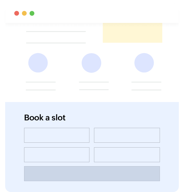 Appointment booking landing pages | Zoho Bookings - Zoho LandingPage