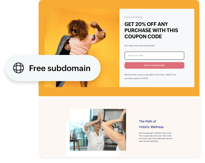 Publish landing pages