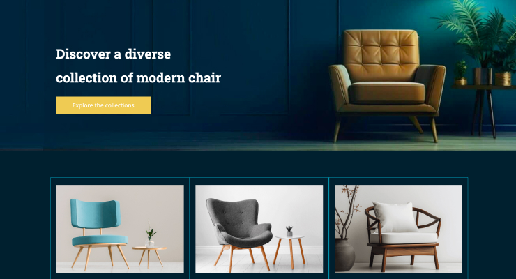 Ecommerce product landing page template