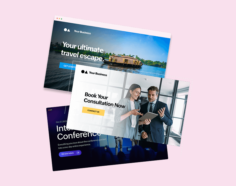 Landing page examples across industries