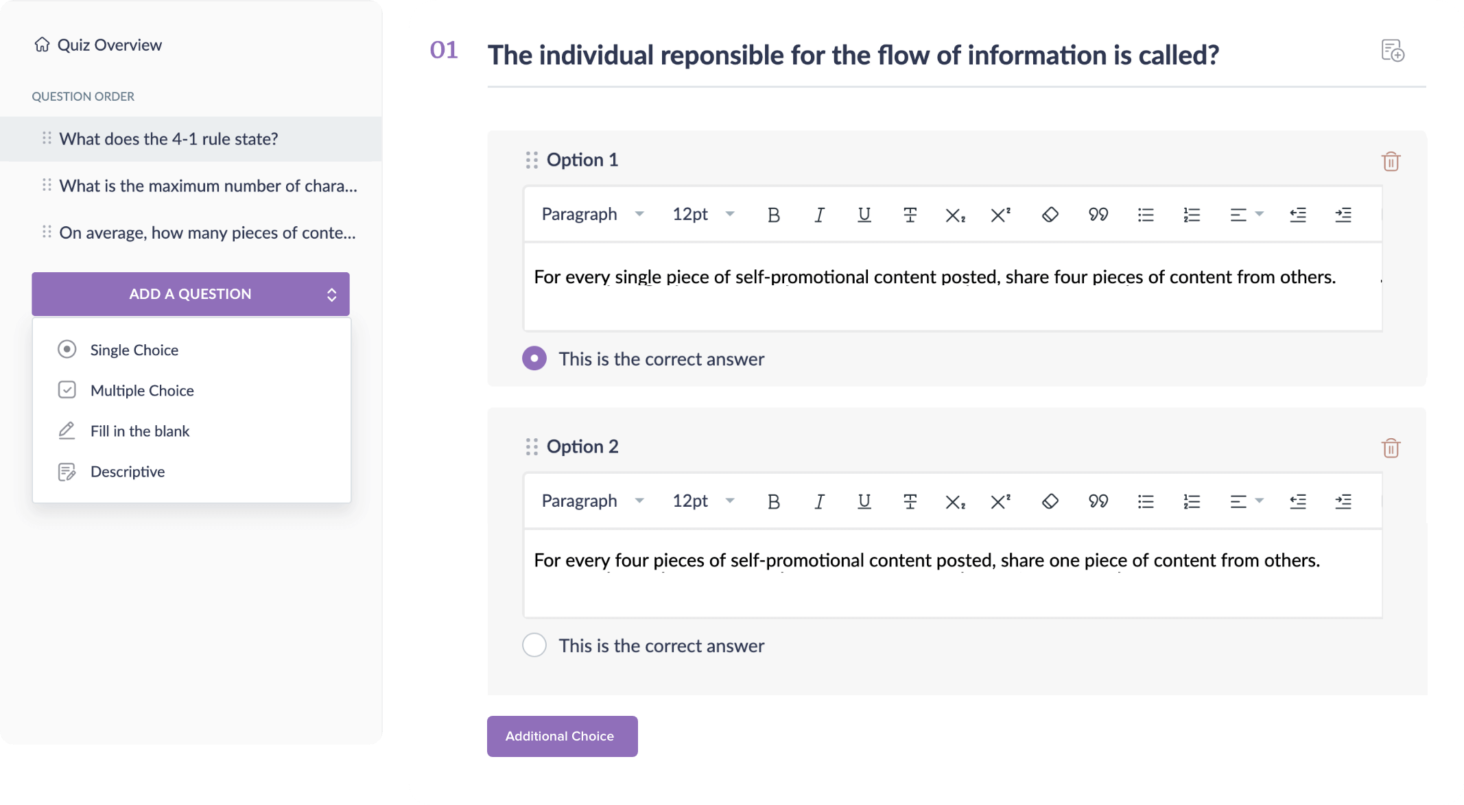 Zoho Learn: Crie questionários e atividades online