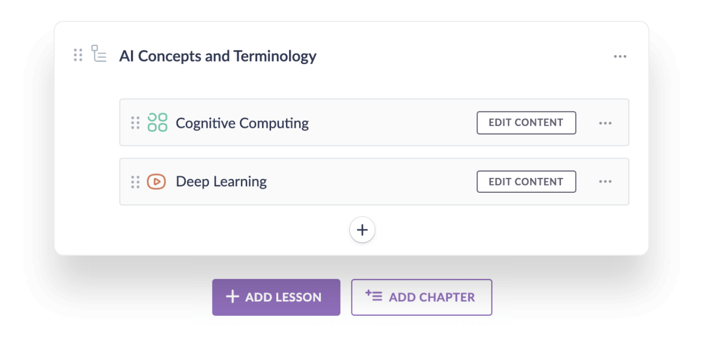 Simplified course authoring