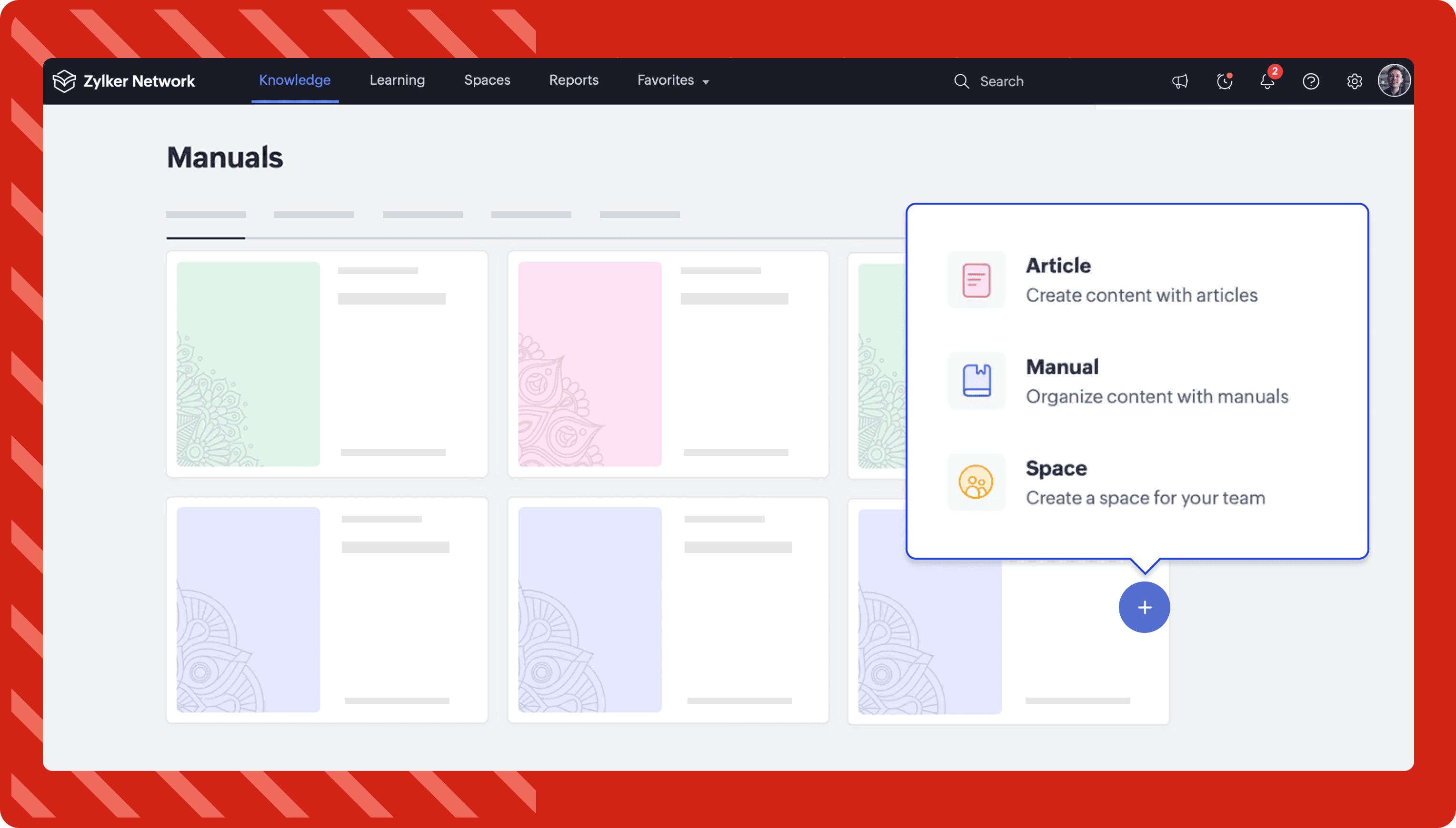 Organize knowledge with manuals