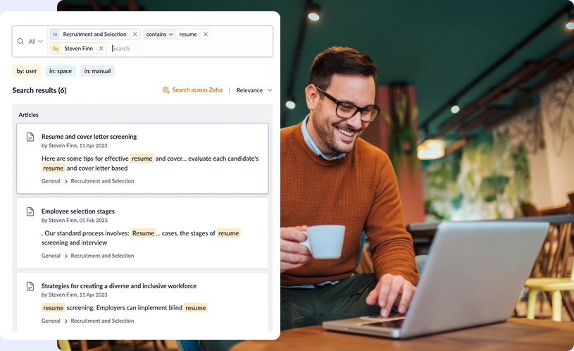 Powerful search interface