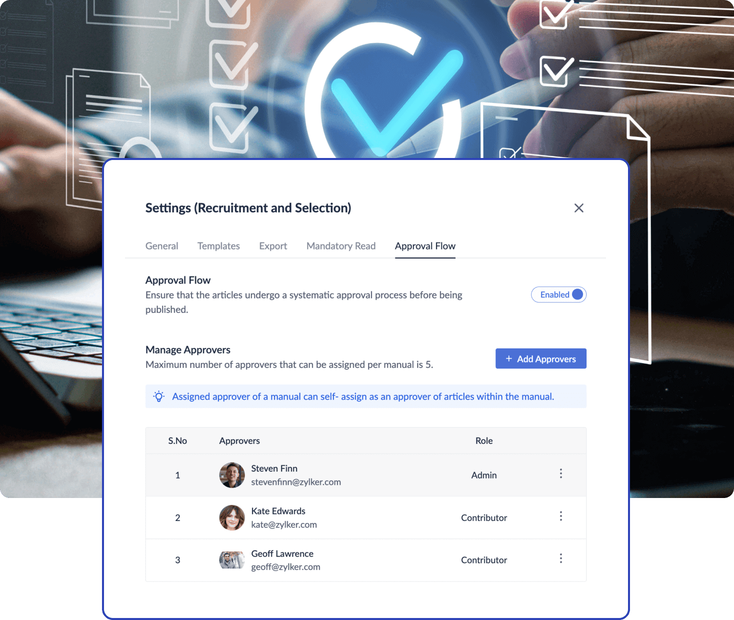 SOP approval workflow