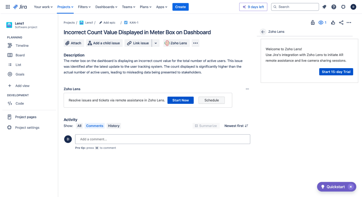 Get live visuals of your customer's issue
