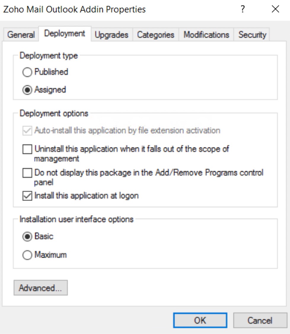 Zoho MailOutlook Addins for Windows