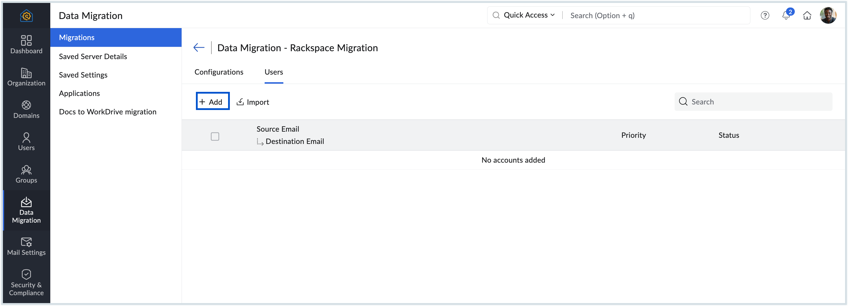 Add user manually Add user manually