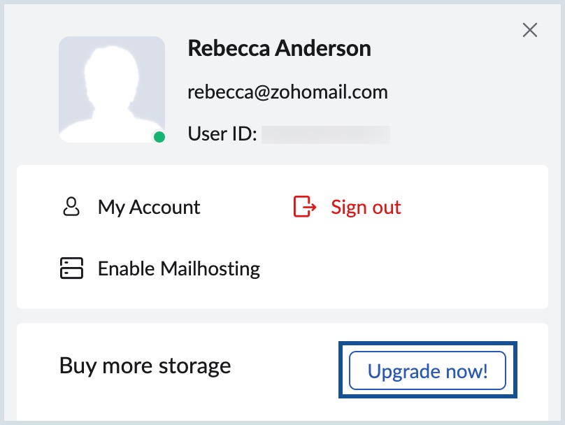 Upgrade storage
