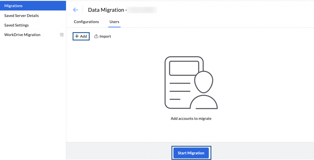 add users for migration