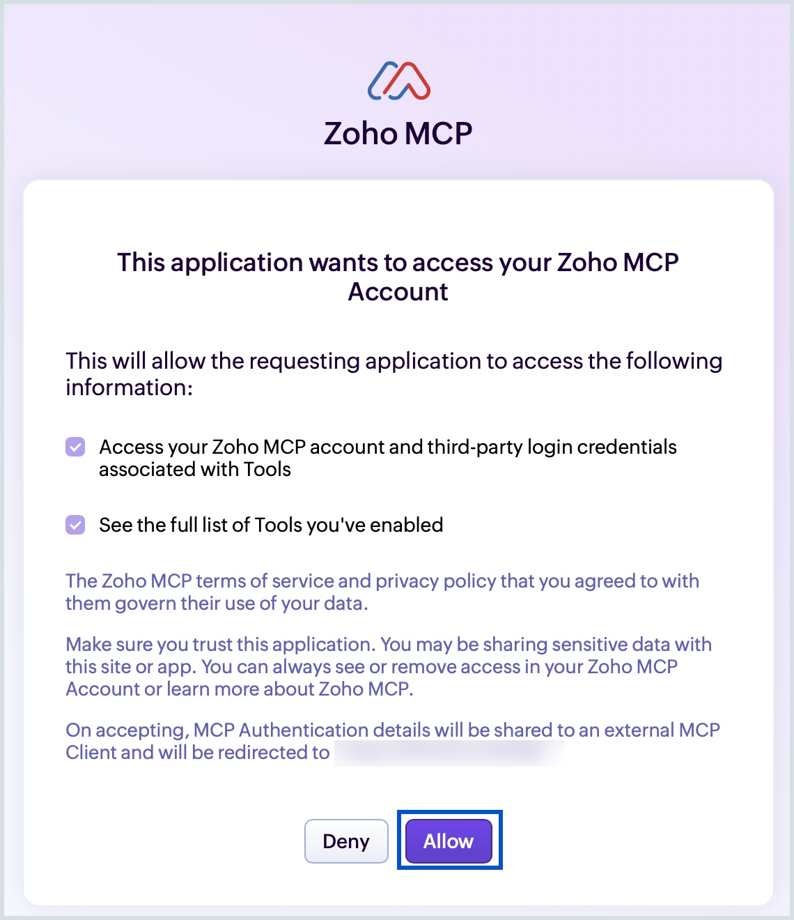 Allow authentication