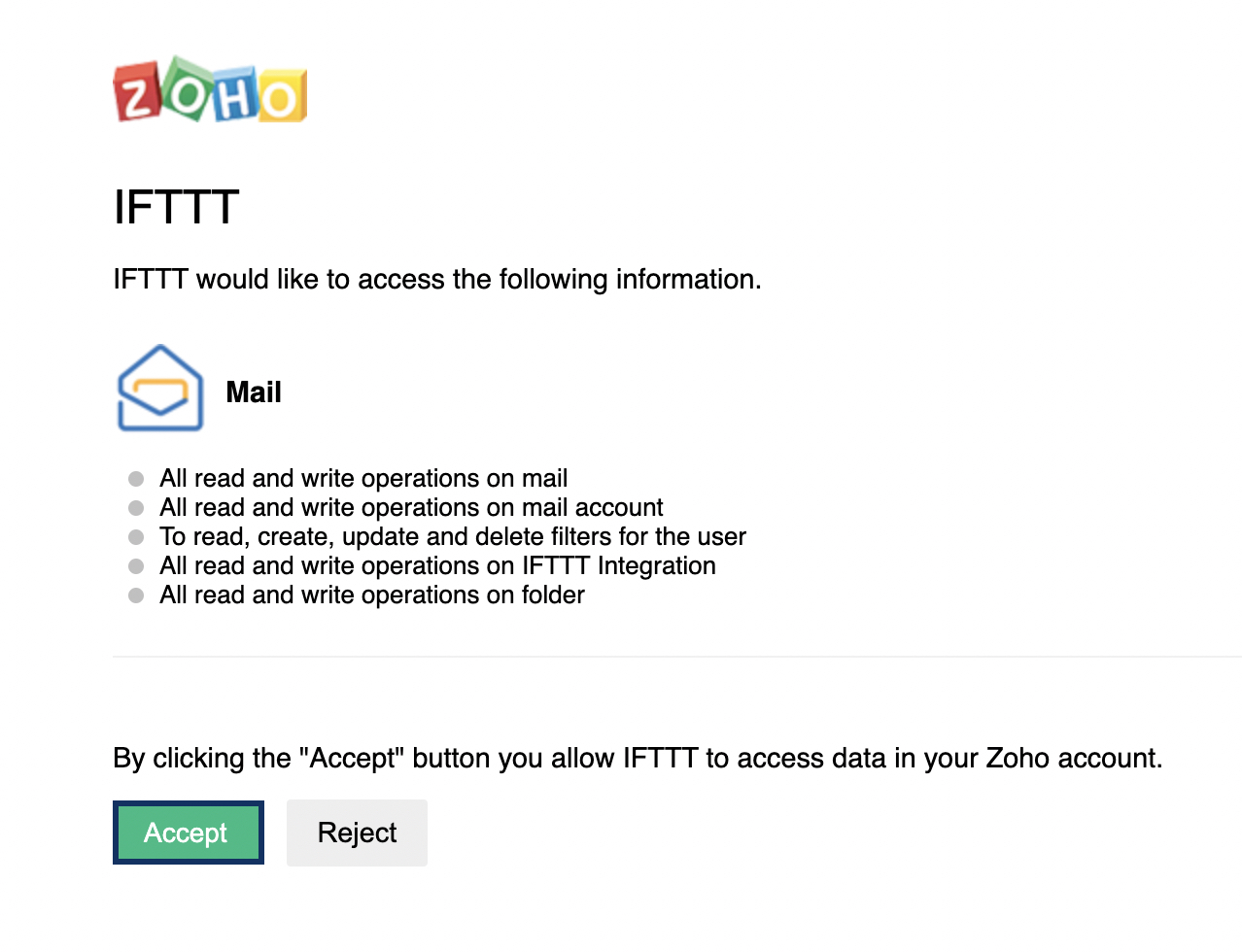 ifttt को प्रमाणीकृत करना