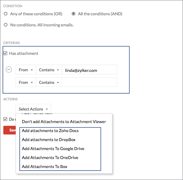 Auto upload attachment in Mail