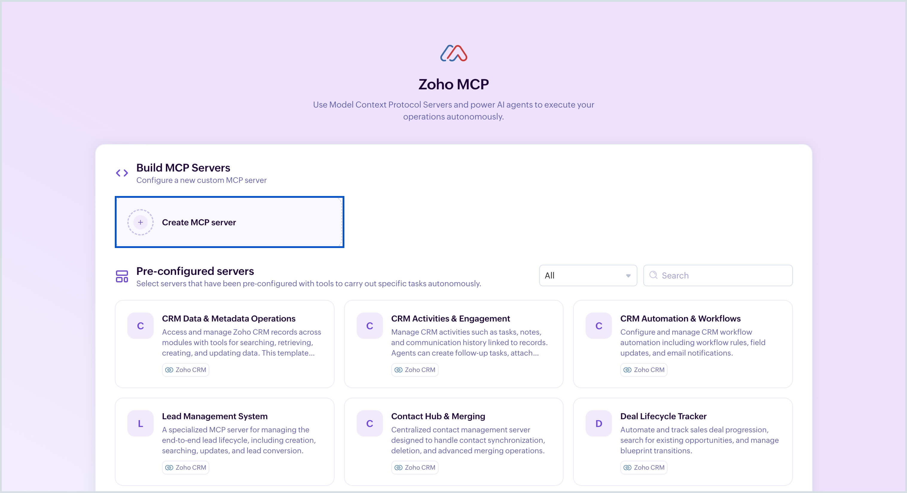 Create MCP server