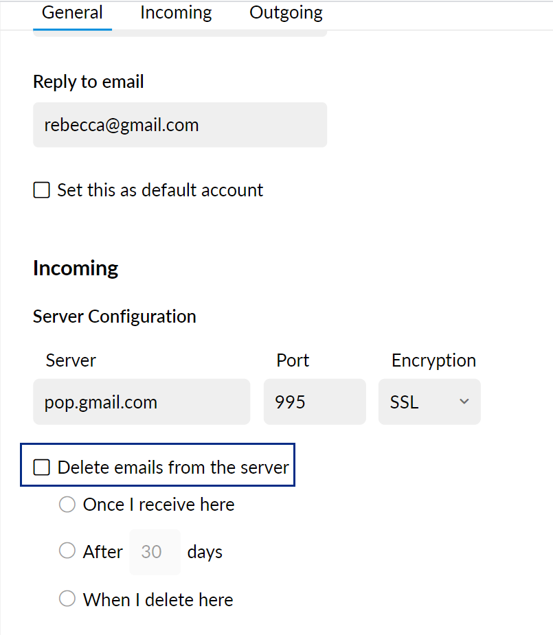 E-mails van server verwijderen