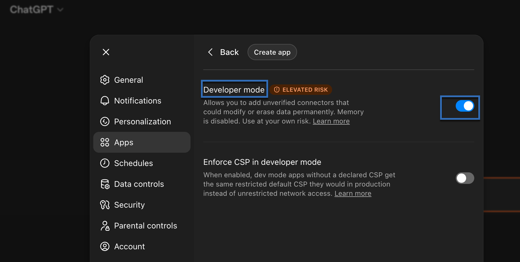 Enable Developer mode