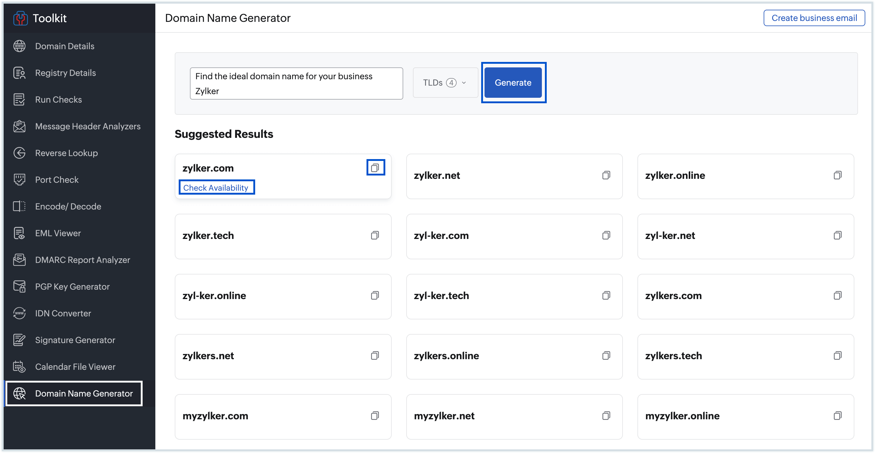 Domain name generator