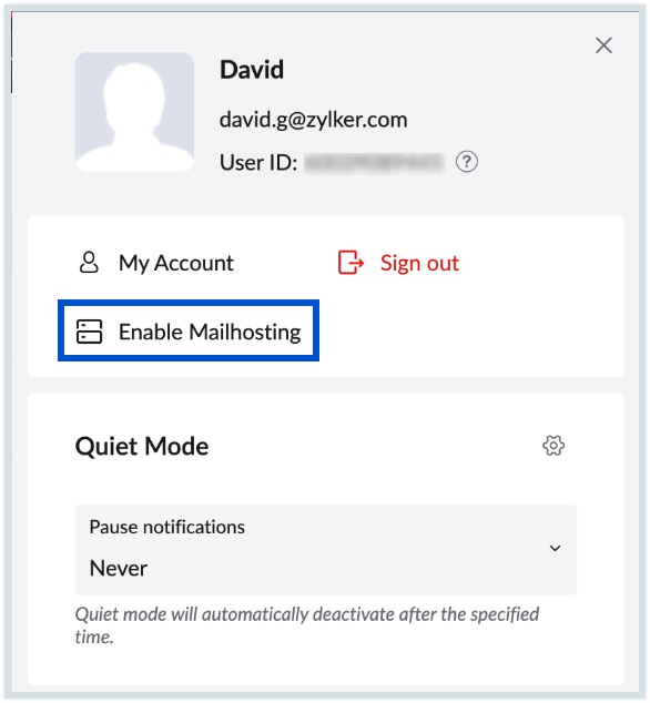 Enable Mailhosting