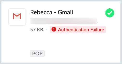 Authentication failure