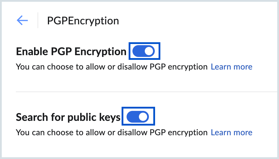 Enable PGP integration
