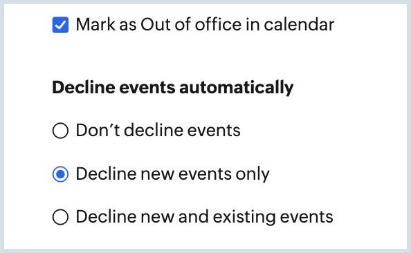Decline events