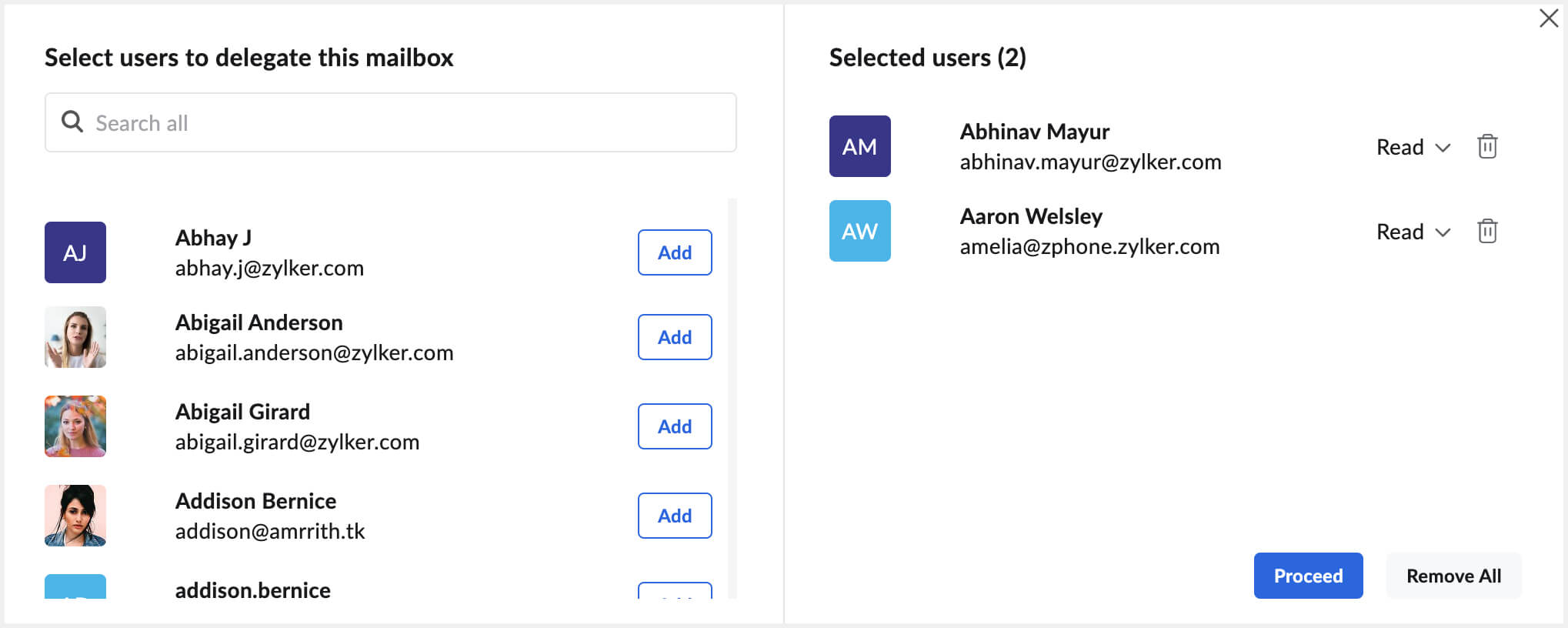 Add users
