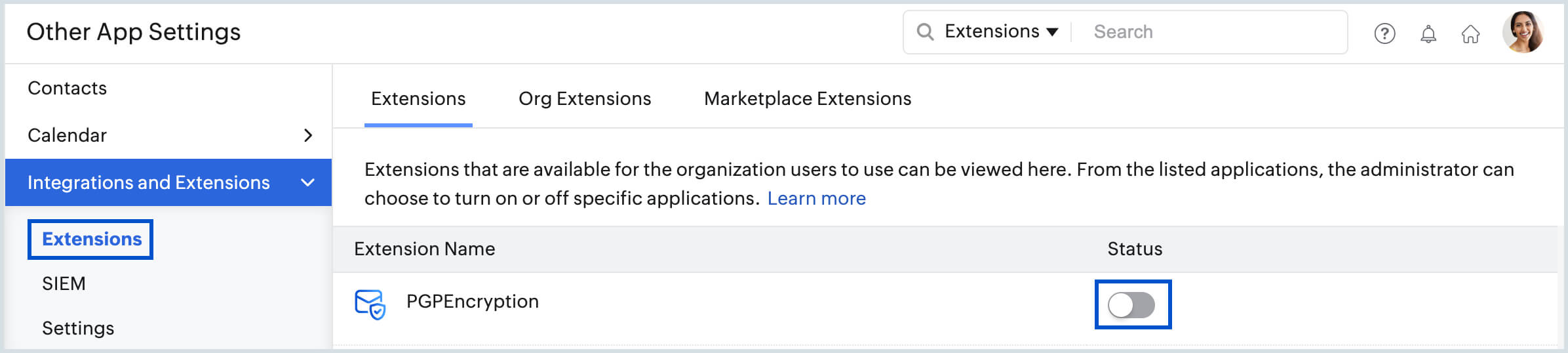 PGP Encryption Zoho Mail