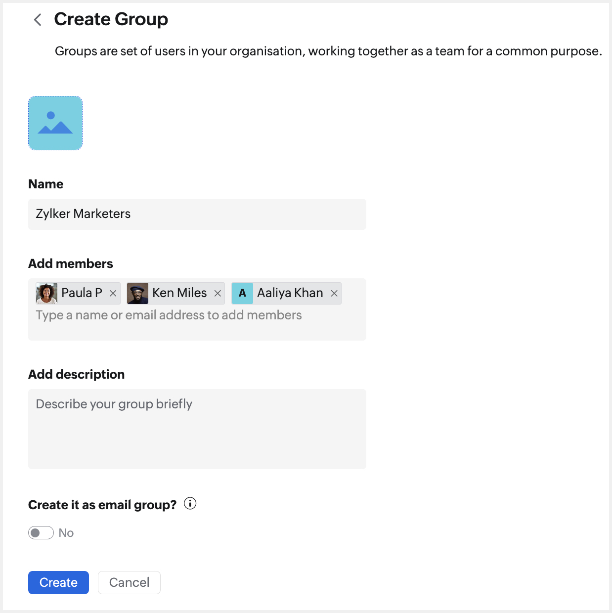 Create group