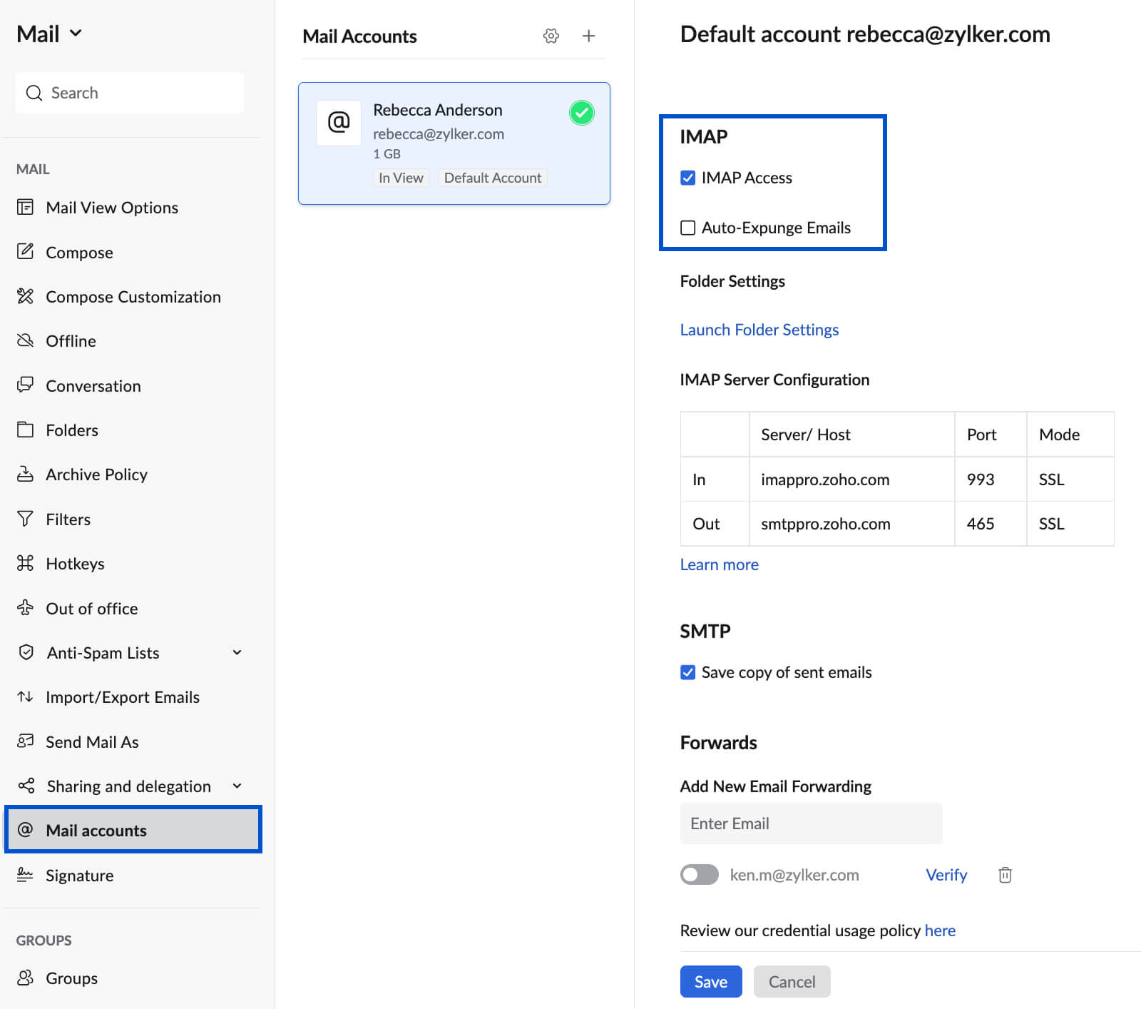 Para ativar ou desativar o Anti-SPAM do seu e-mail profissional