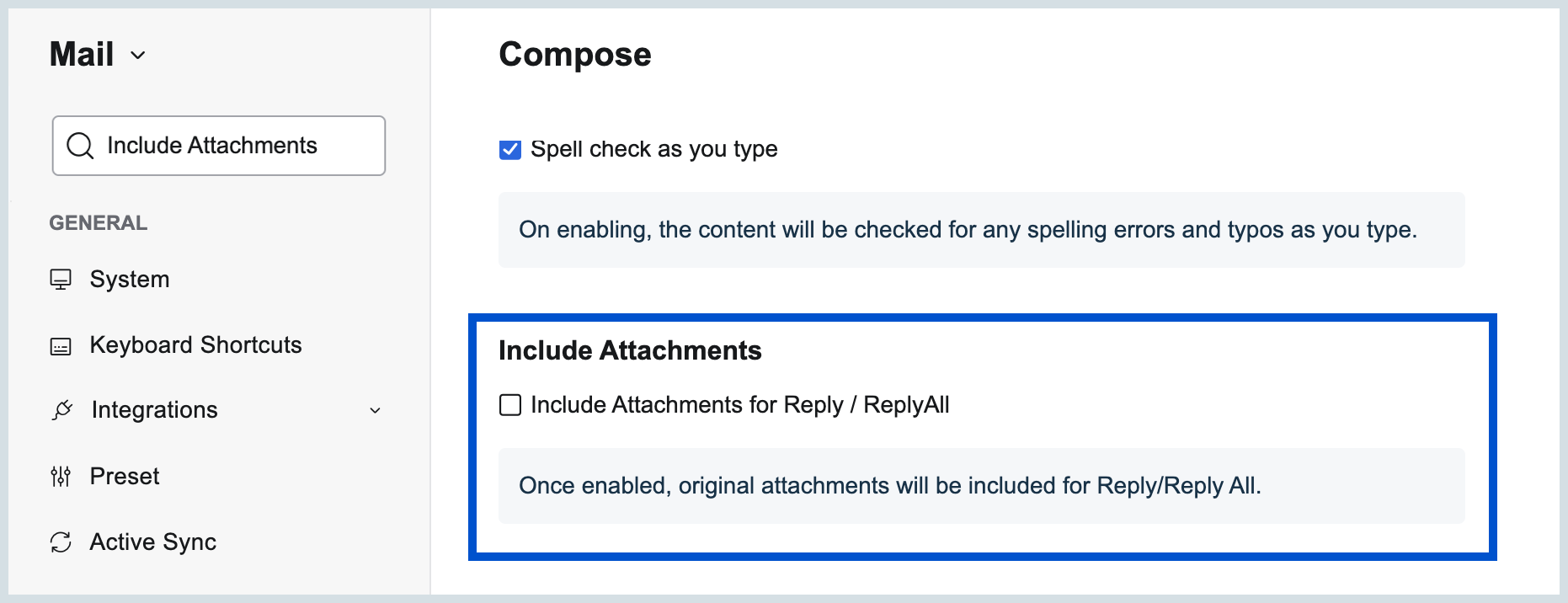 Include Attachments
