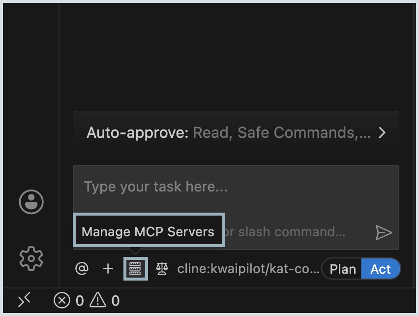 Manage MCP server
