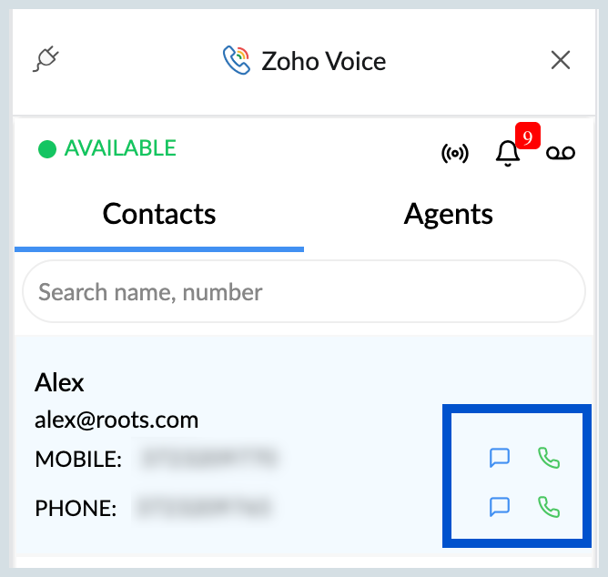 Place Calls or Send SMS