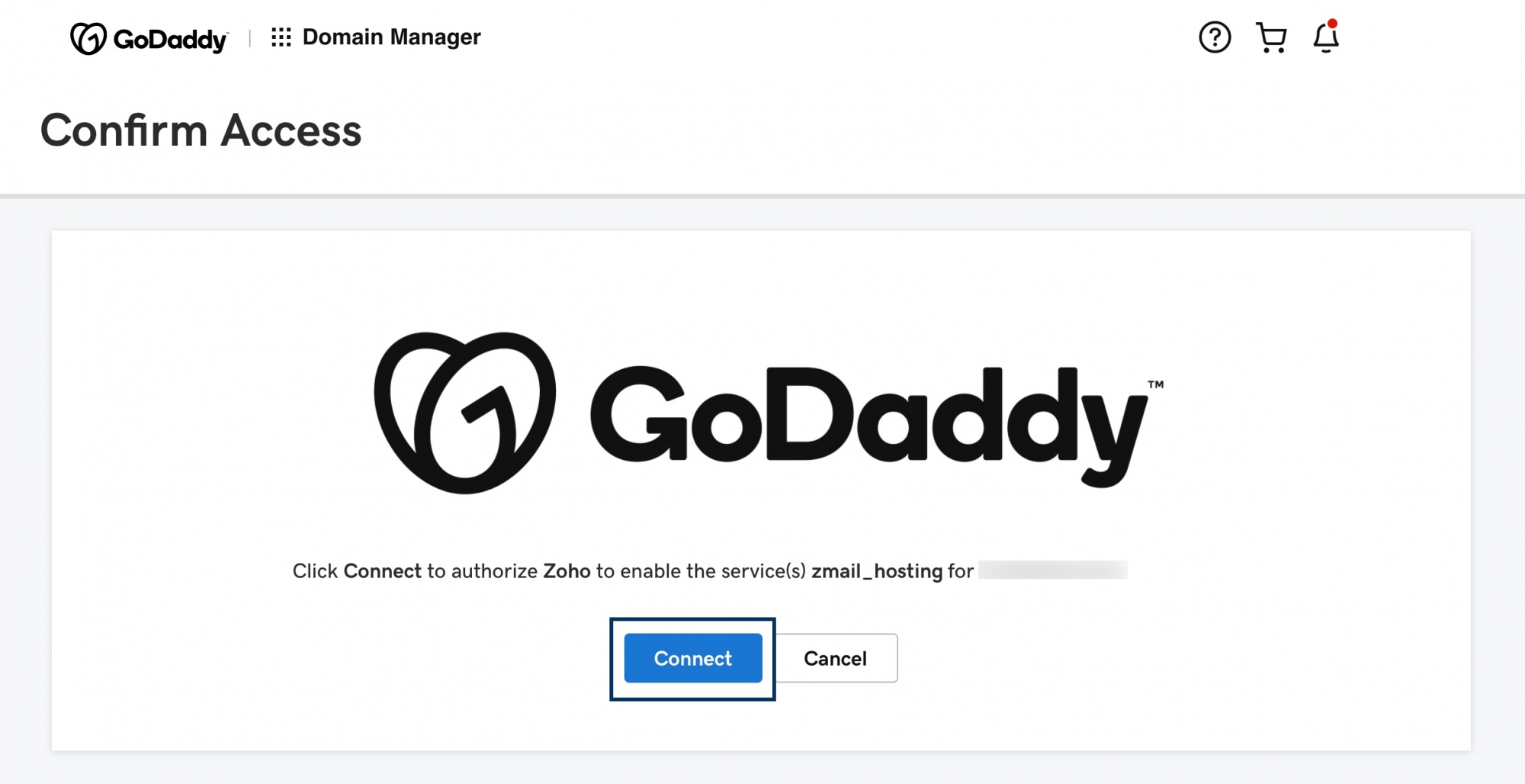 GoDaddy-Authentifizierung