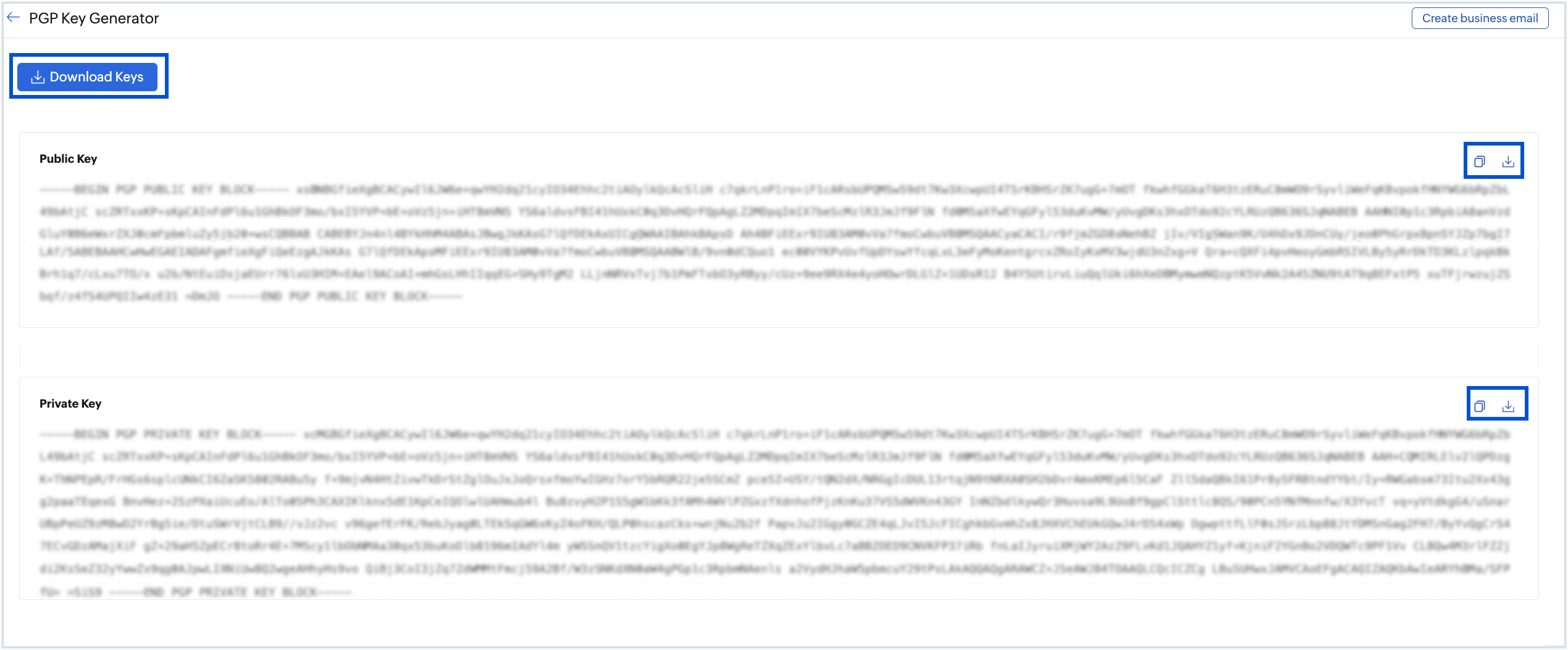 download keys 