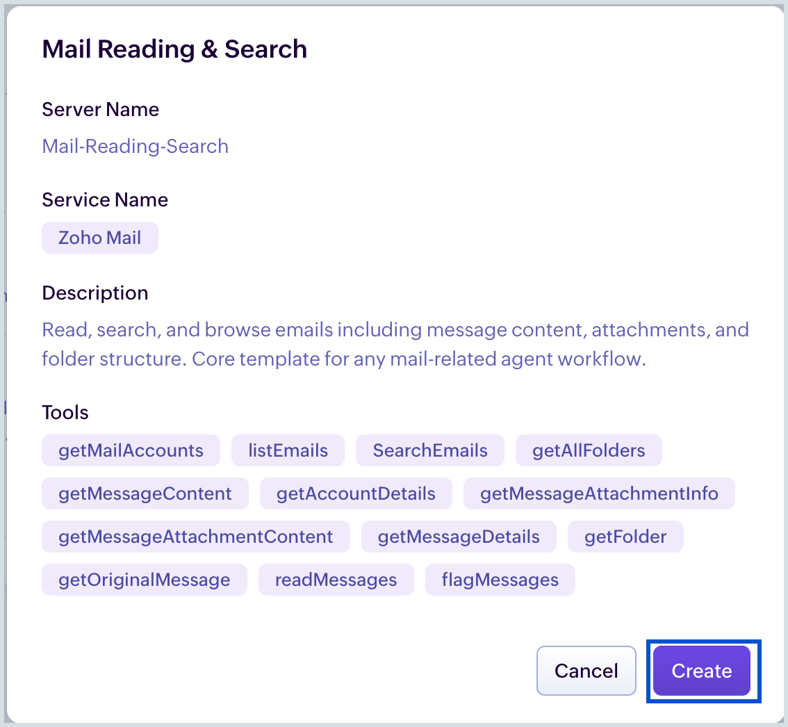 Pre-configured server list