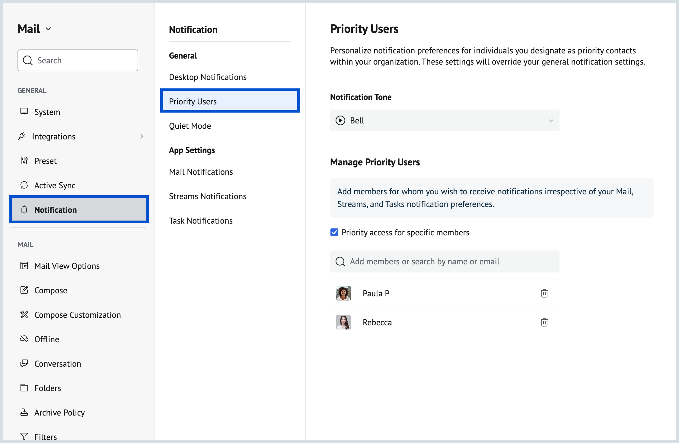 Priority users Priority users