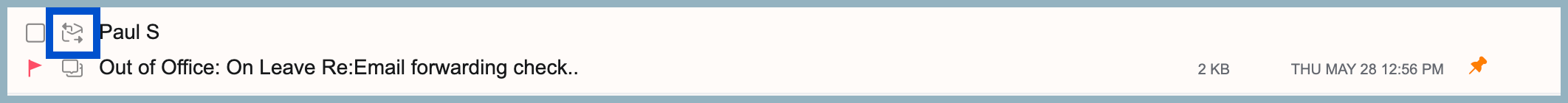 Replied and Forwarded email