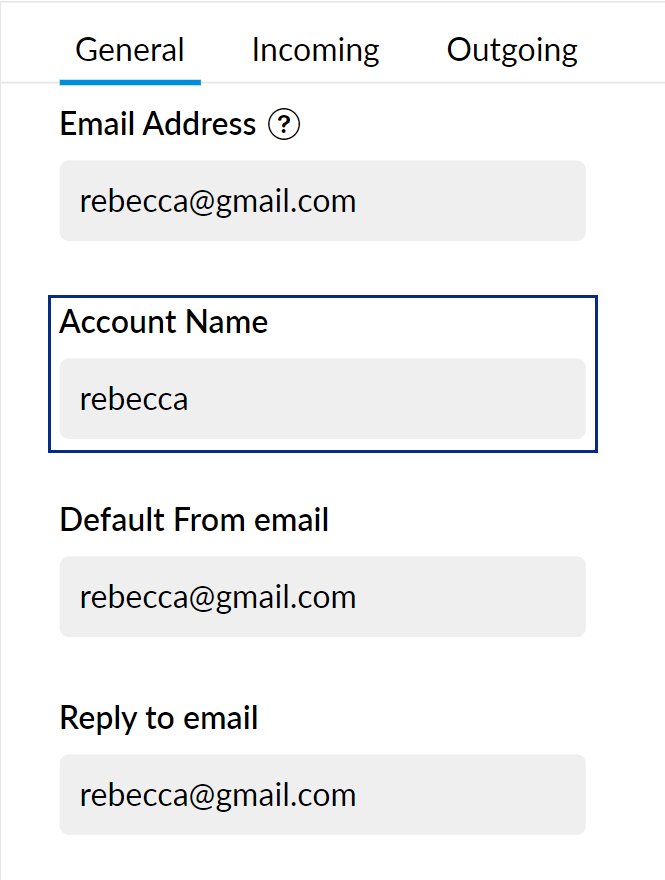 Configuración de correo electrónico de respuesta