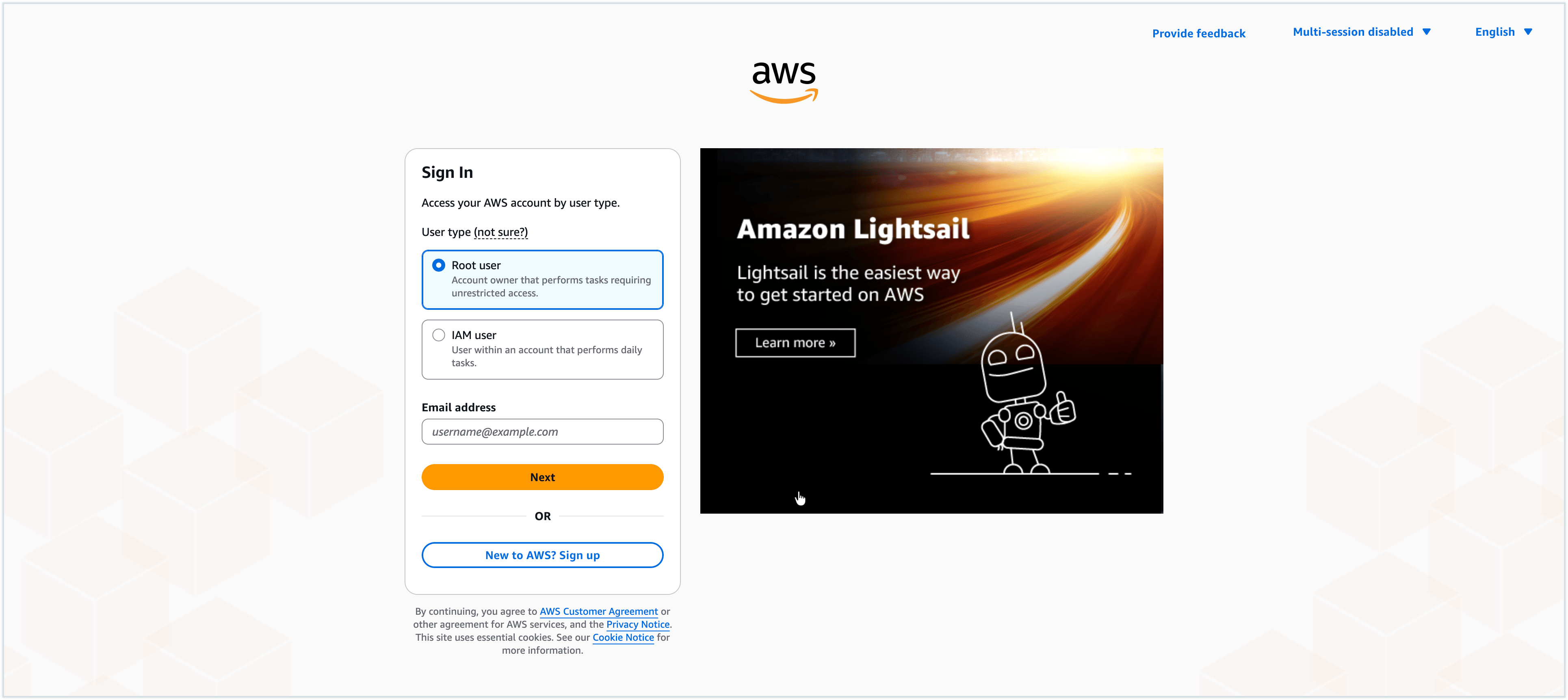 Sign in to AWS Marketplace Sign in to AWS Marketplace