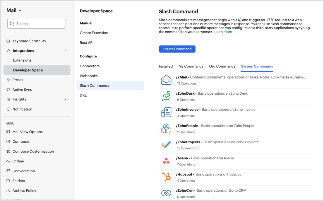 Slash Commands Slash Commands