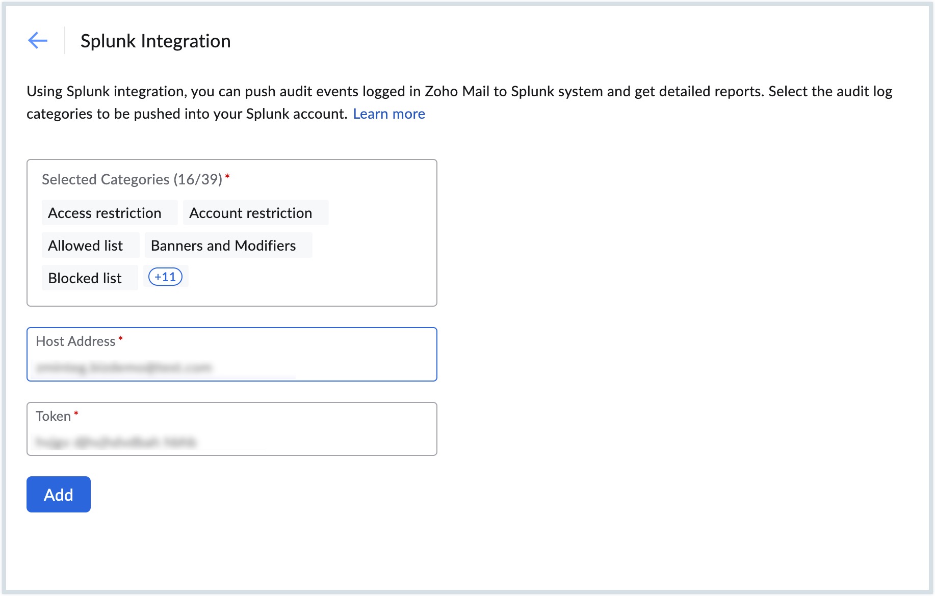 SIEM Configuration