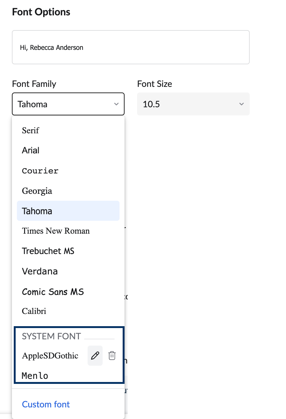 systeemlettertype