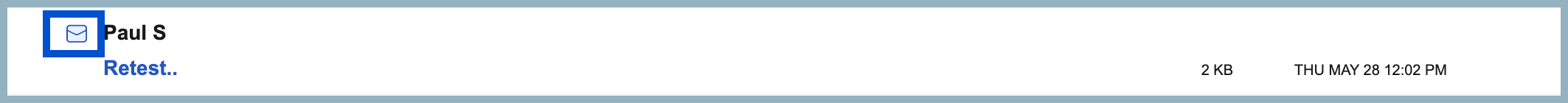 Unread emails