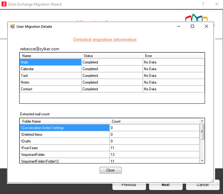 user migration details user migration details