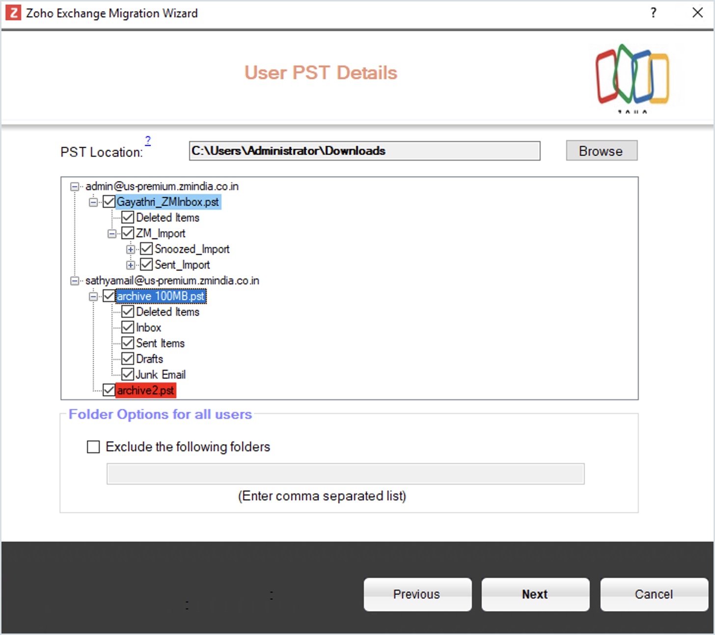 user PST details user PST details