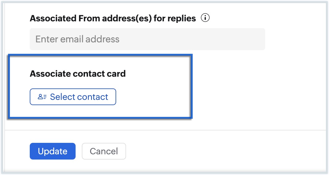 contact card