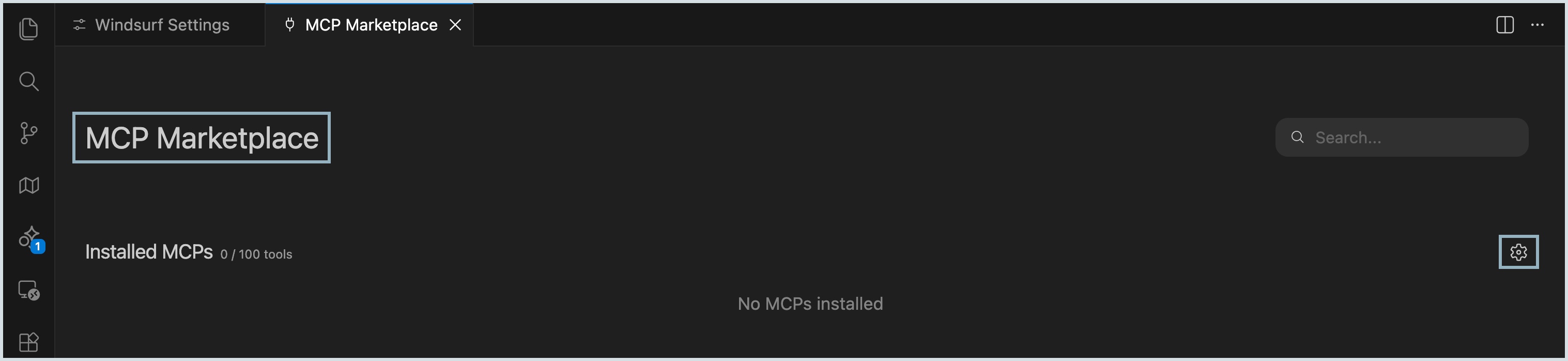 MCP settings