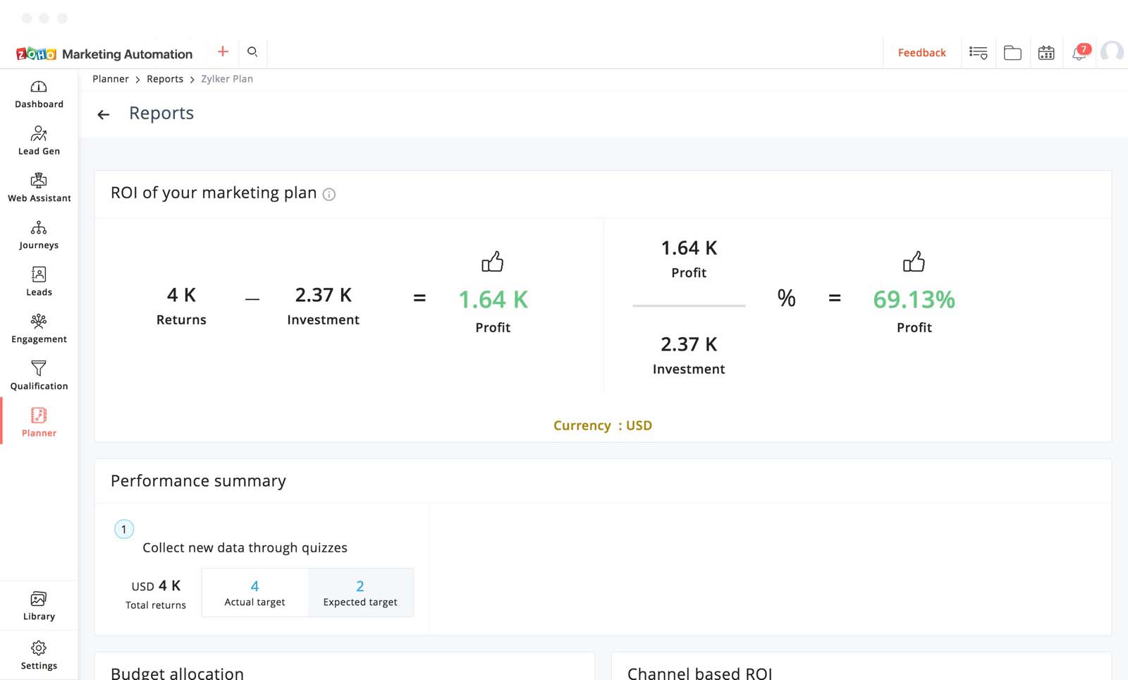 Track your ROI