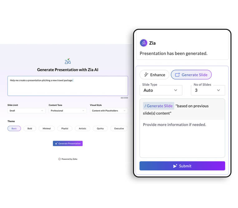 AI-powered landing page builder