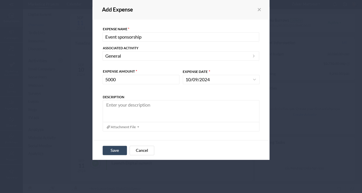 Expense manager
